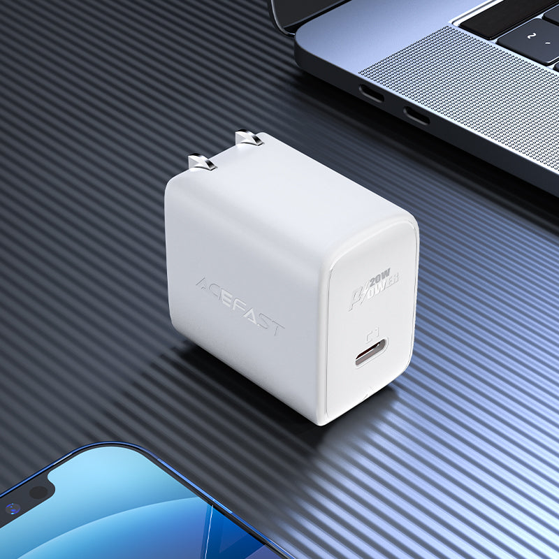 Cargador Pared PD Acefast Color Blanco 20W USB-C - Imagen 3