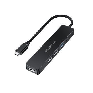 Adaptador Hub USB Tipo C 5 en 1 Choetech HDMI 4K PD 100W Laptop y Mac
