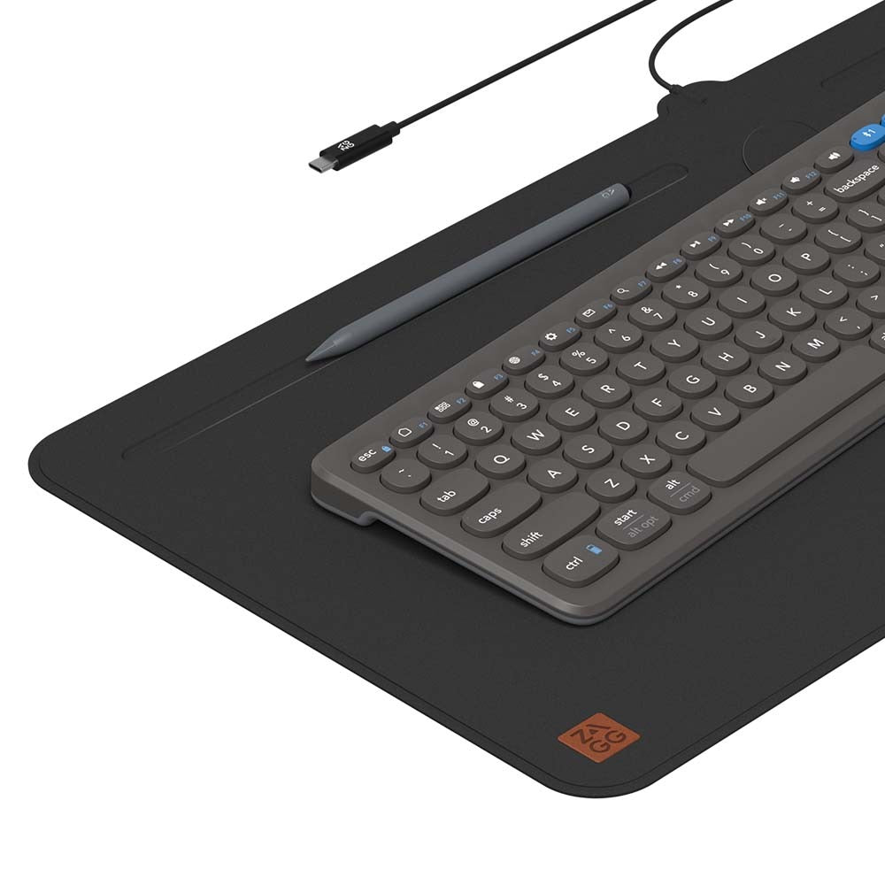 Mousepad Mat con Carga Inalámbrica - Negro - Imagen 2
