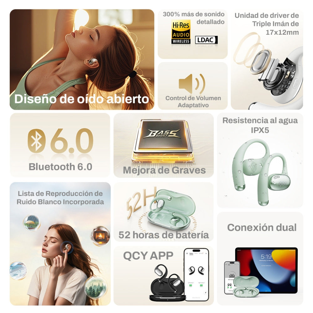 Audífonos Inalámbricos QCY Crossky R70 - Imagen 2
