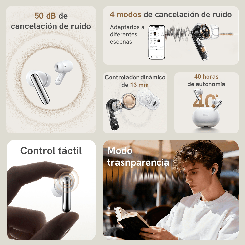 Audífonos Inalámbricos QCY T13 Plus - Imagen 2