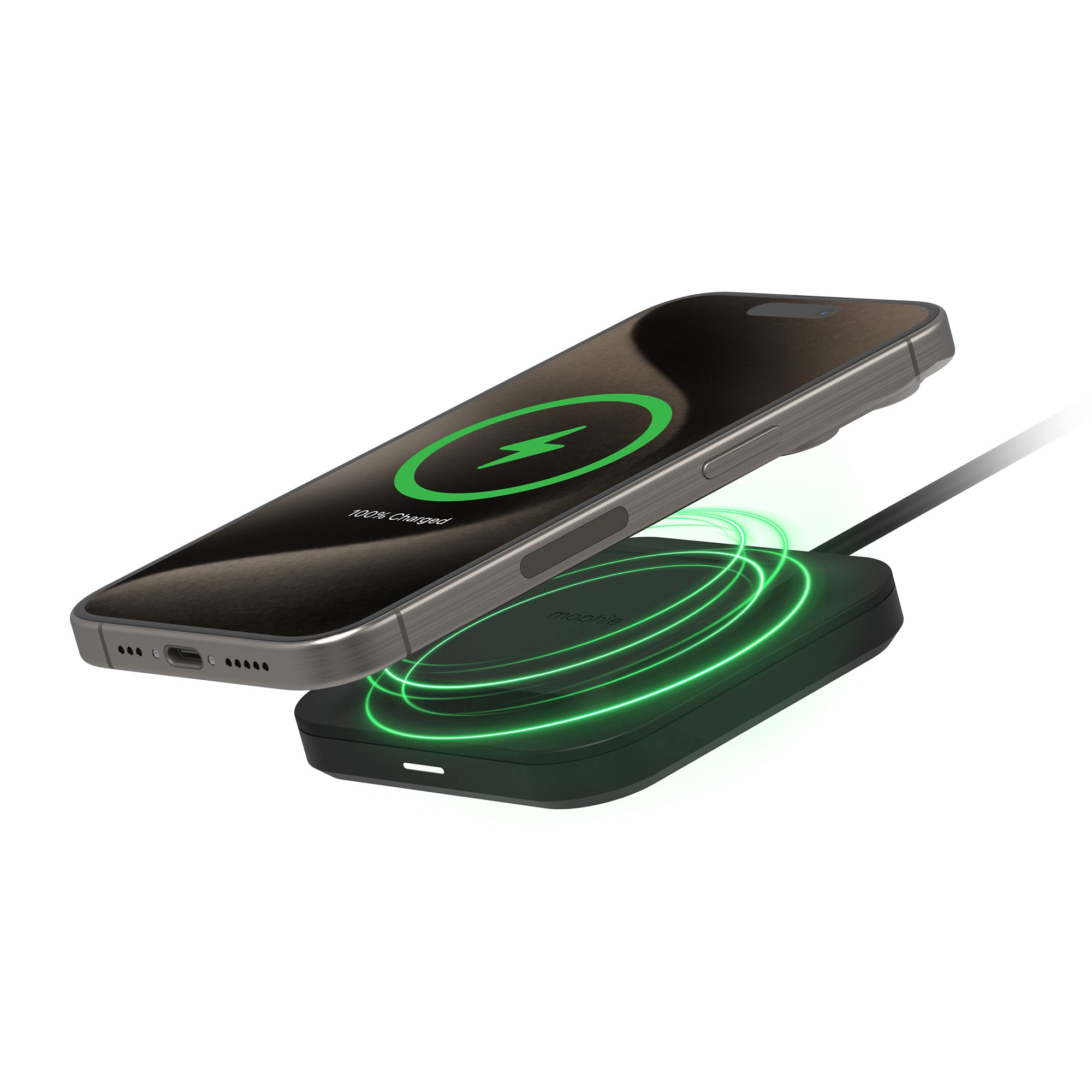 Base de carga inalámbrica universal mophie de 15W para dispositivos con tecnología Qi - Imagen 2