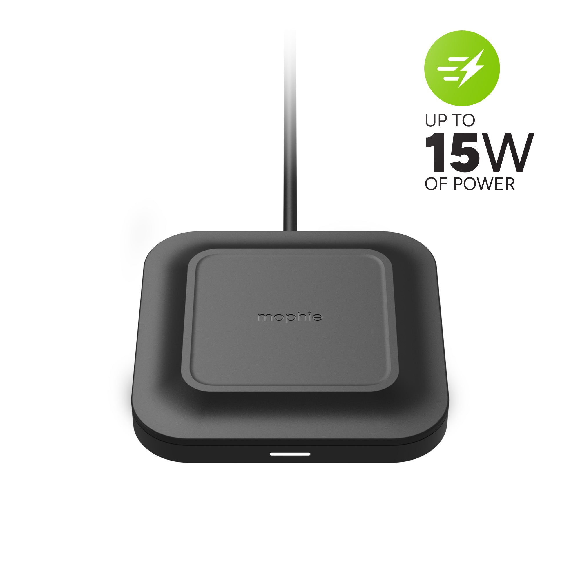 Base de carga inalámbrica universal mophie de 15W para dispositivos con tecnología Qi - Imagen 3