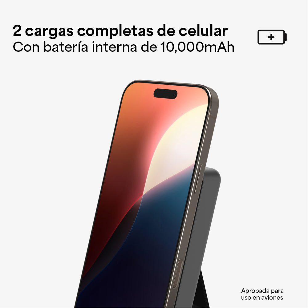 Batería portátil mophie inalámbrica con soporte Qi2 de 15W con batería 10,000mAh - Imagen 2