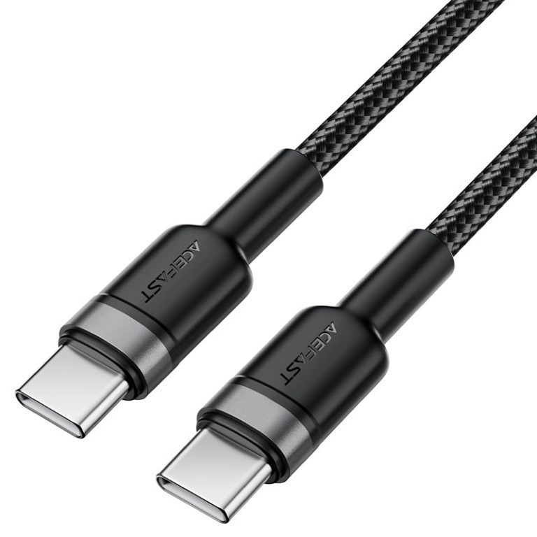 Cable Acefast 60W, C22-03 USB-C a USB-C – Aleación de Aluminio, Carga y Datos