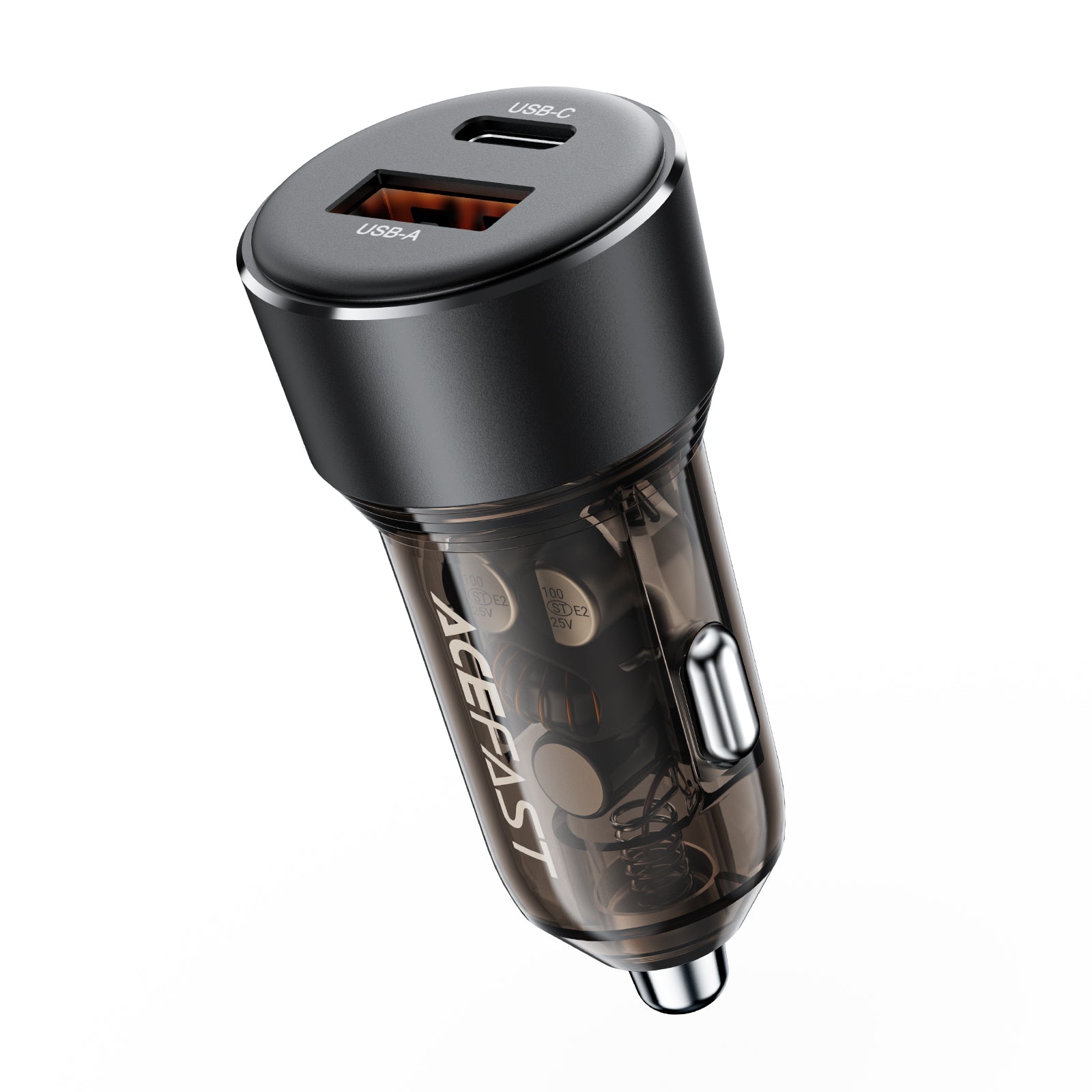 Cargador de Auto Acefast 60W USB-A + USB-C Carga Rápida