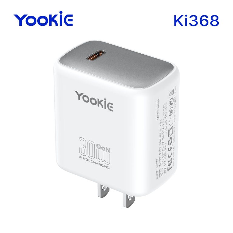 Cargador de Pared Yookie USB-C 30W carga rápida color Blanco
