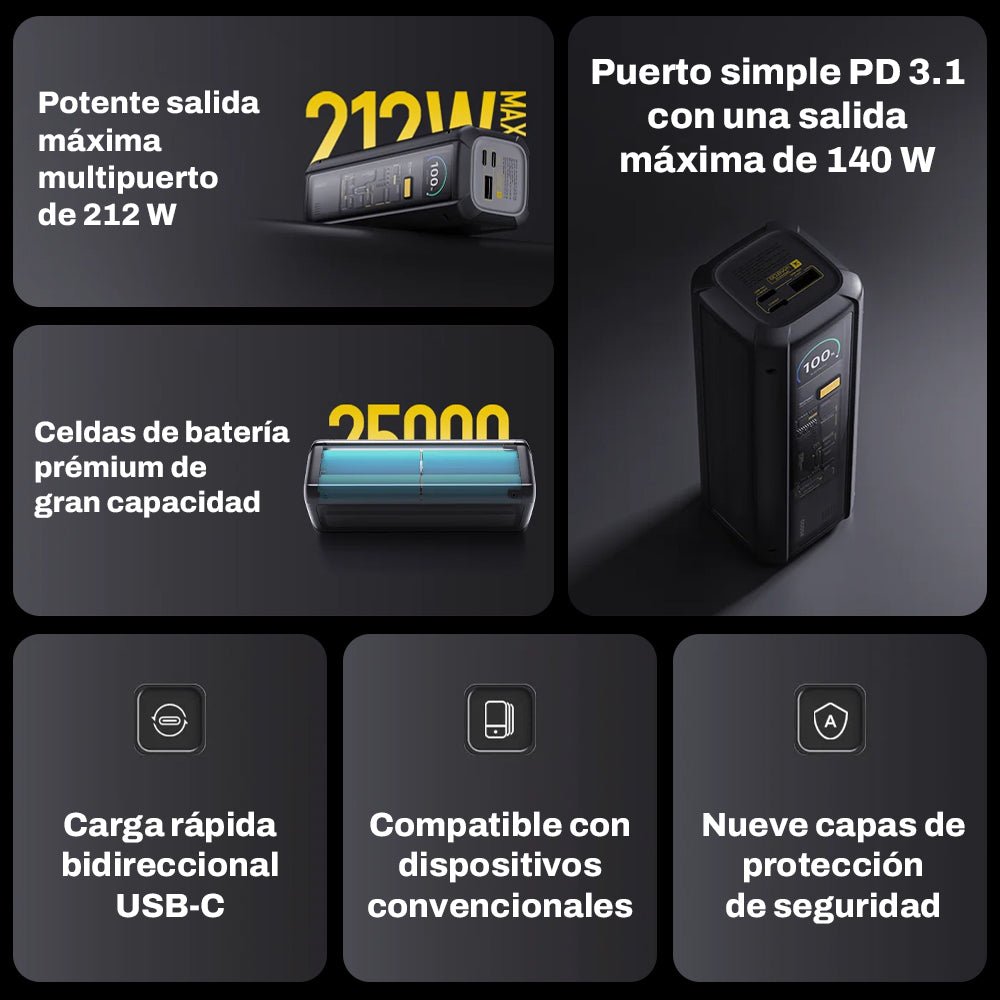 Cargador Xiaomi Power Bank Hypercharge 212w 25000 Mah - Imagen 2