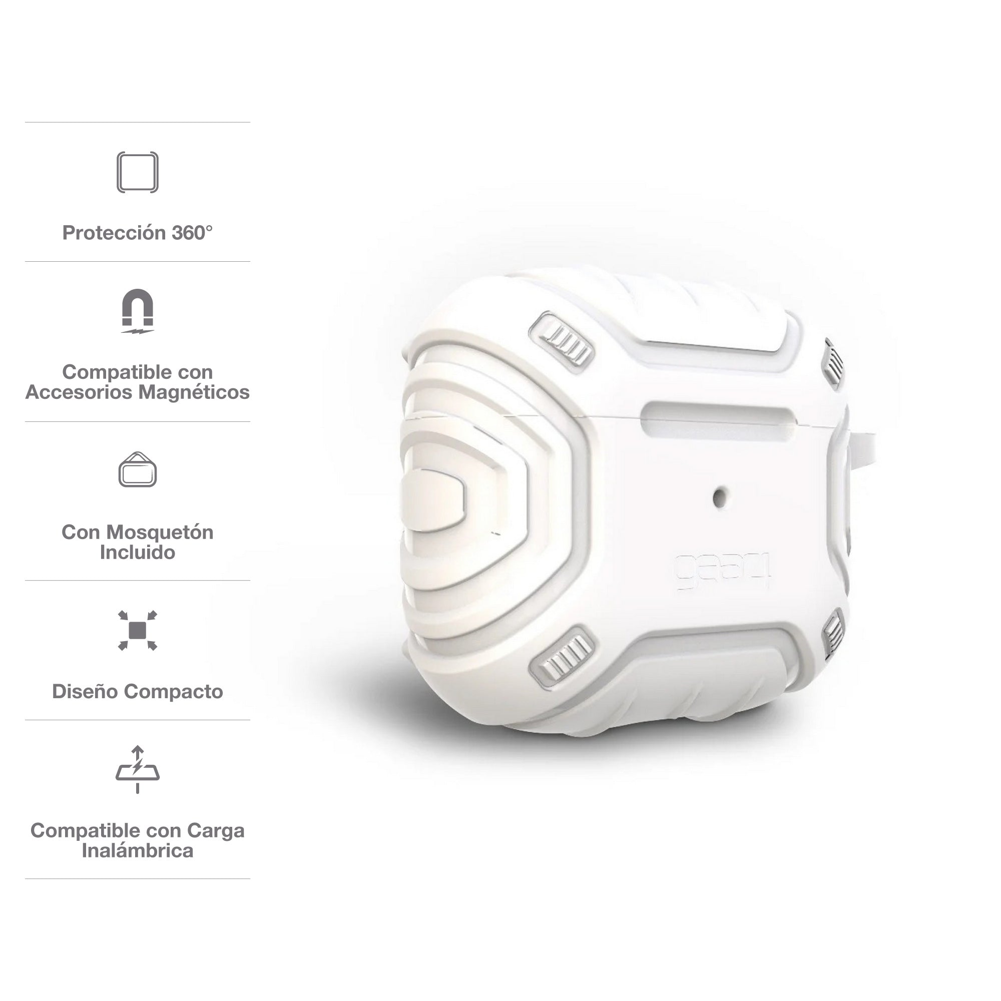 Case Gear4 Apollo Snap para Airpods 3 - Blanco - Imagen 2
