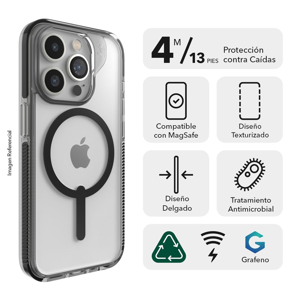 Case ZAGG Santa Cruz Snap para iPhone 15 Pro Max compatible con MagSafe - Azul - Imagen 2