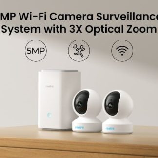 Combo Reolink E1 x2und + HomeHub – Cámaras de Seguridad WiFi PTZ con Hub de 64GB Expandible hasta 512GB