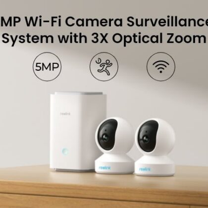 Combo Reolink E1 x2und + HomeHub – Cámaras de Seguridad WiFi PTZ con Hub de 64GB Expandible hasta 512GB
