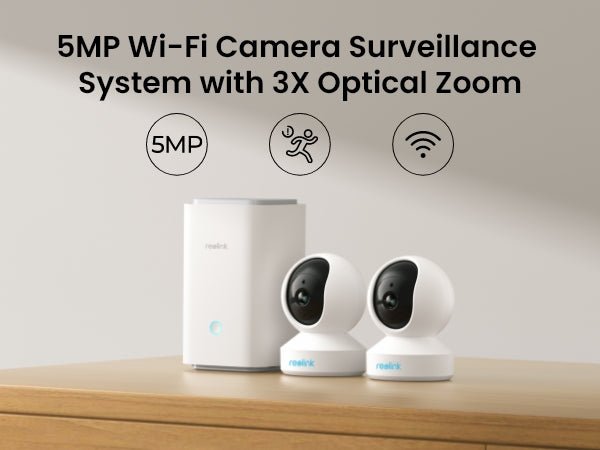 Combo Reolink E1 x2und + HomeHub – Cámaras de Seguridad WiFi PTZ con Hub de 64GB Expandible hasta 512GB
