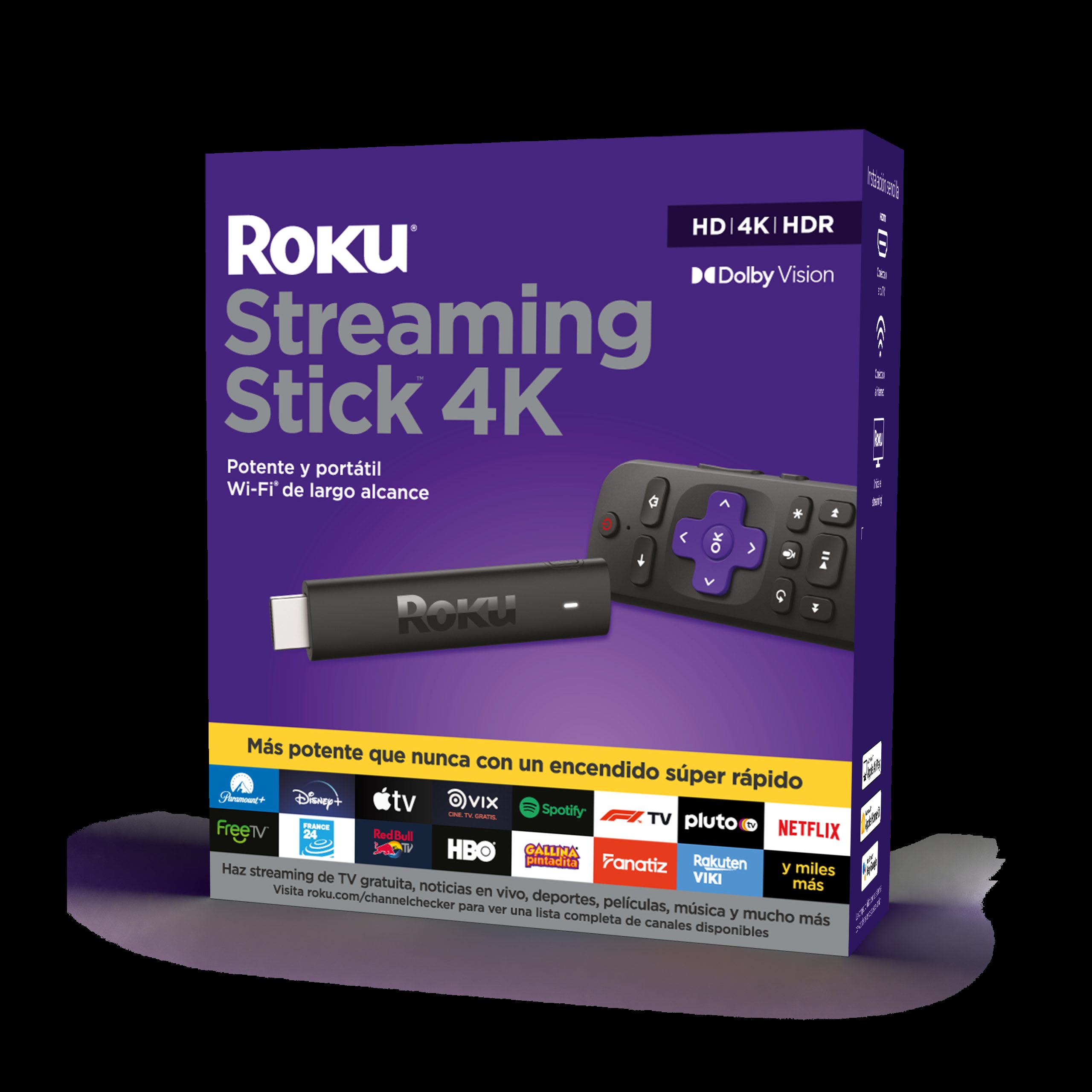 Convertidor a Smart TV ROKU STREAMING STICK 4K 3820MX 1GB