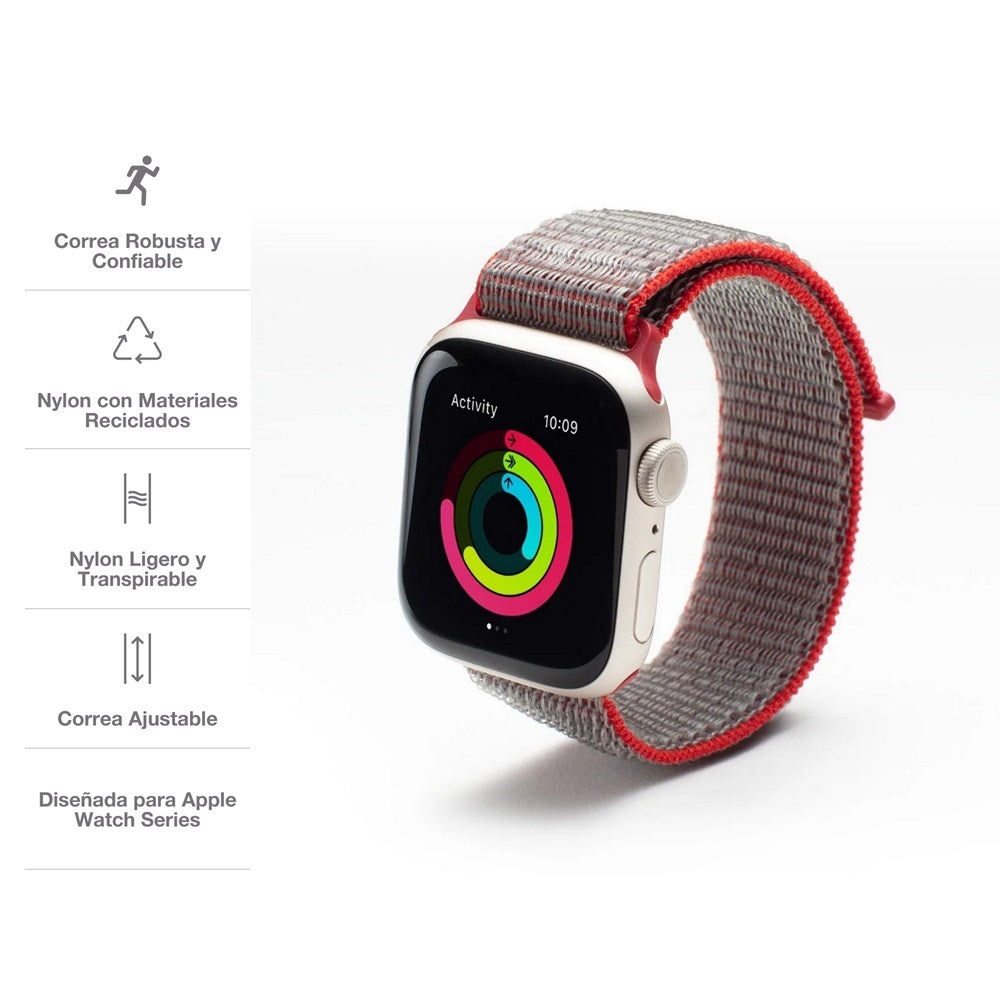 Correa de reloj deportiva Gear4 para Apple Watch de 41/40/38mm - Rojo - Imagen 2