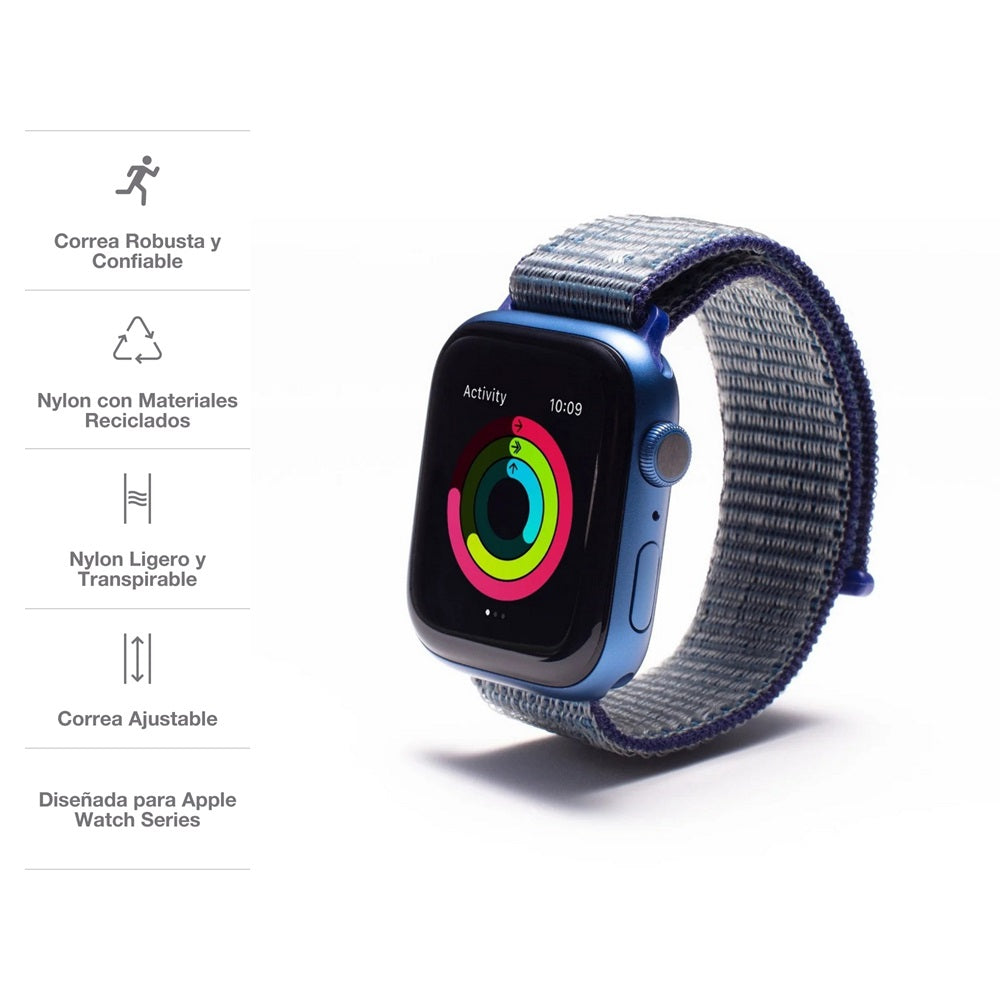Correa de reloj deportiva Gear4 para Apple Watch de 45/44/42mm - Azul Marino - Imagen 2