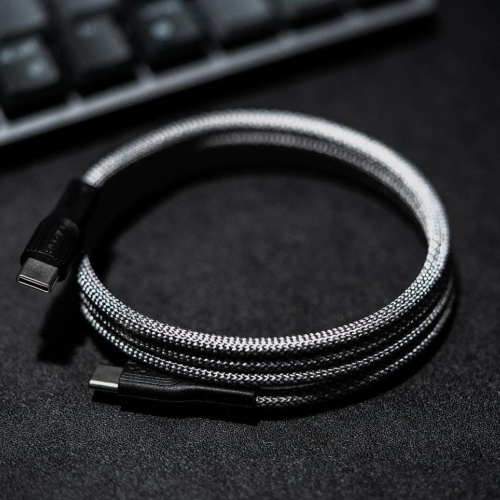 Cable Black/Silver Usb-c a Usb-c Magtame 1.5 m 60W - Imagen 3