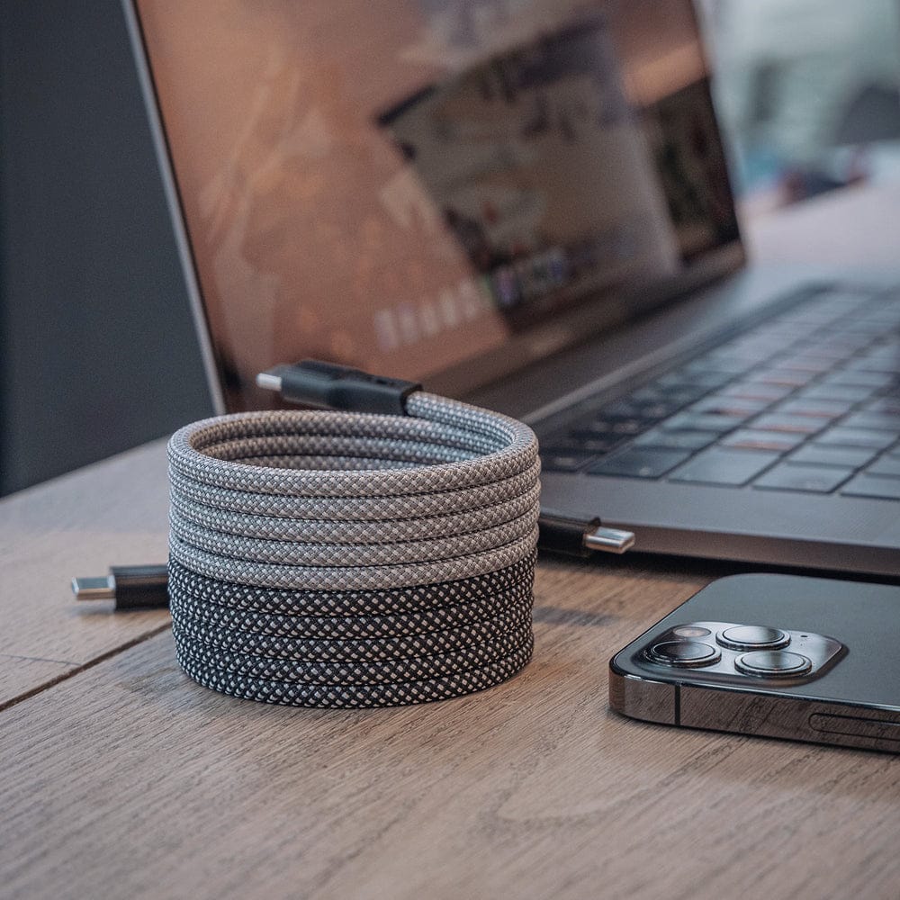 Cable Black/Silver USB-C a Lightning Magtame 1m 27W - Imagen 2