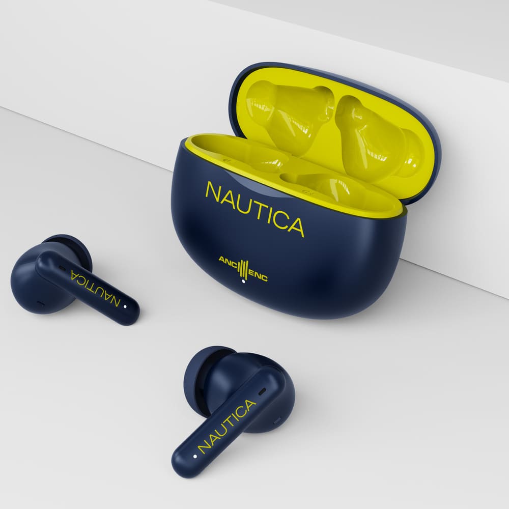 Nautica – Audífono Bluetooth T680 Navy - Amarillo - Imagen 2