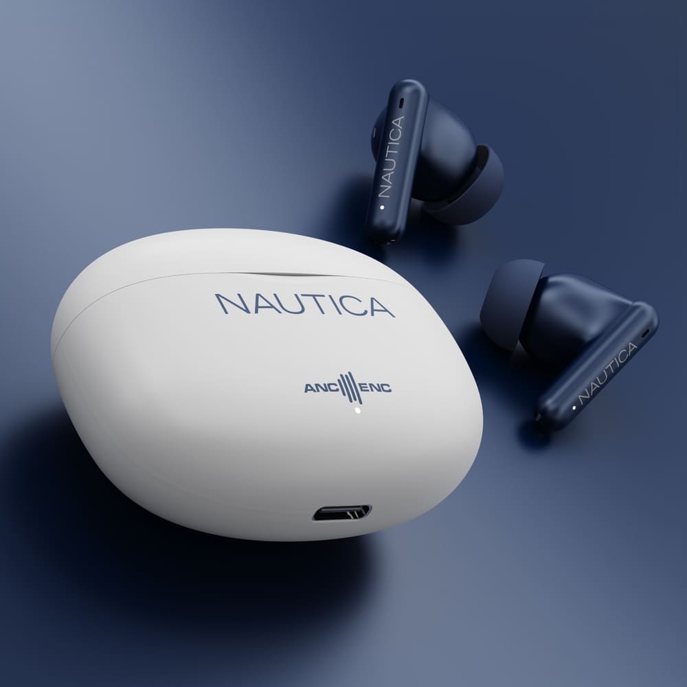 Nautica – Audífono Bluetooth T680 Navy - Blanco - Imagen 3