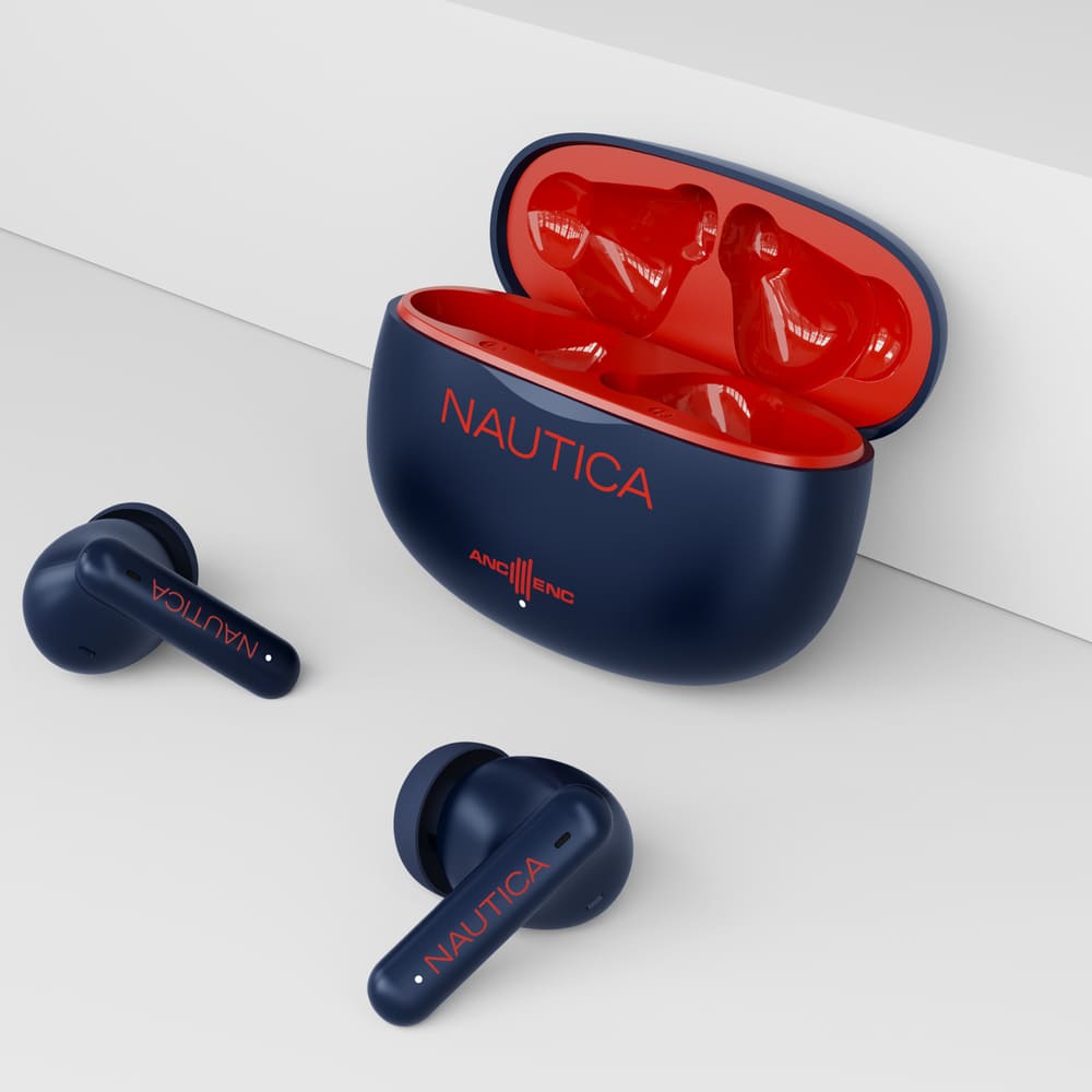 Nautica – Audífono Bluetooth T680 Navy - Rojo - Imagen 2