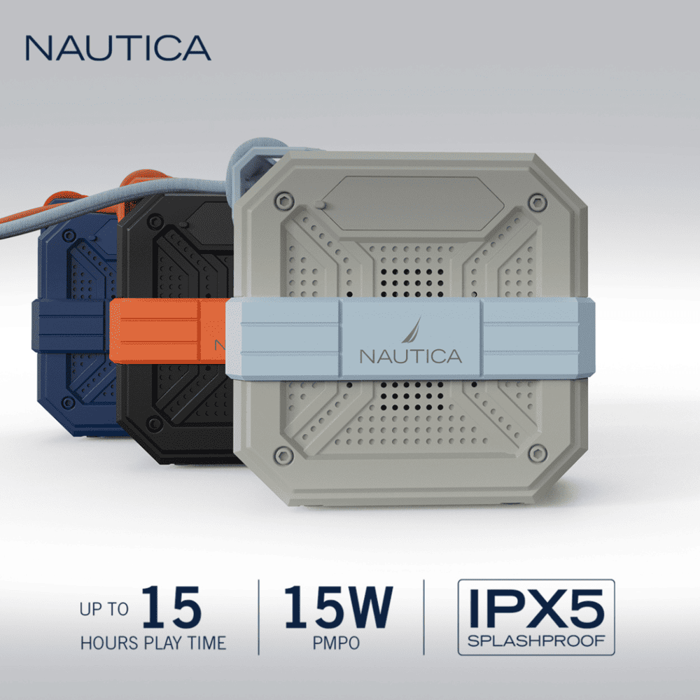 Nautica – Parlante Bluetooth S100 Gris - Azul - Imagen 3