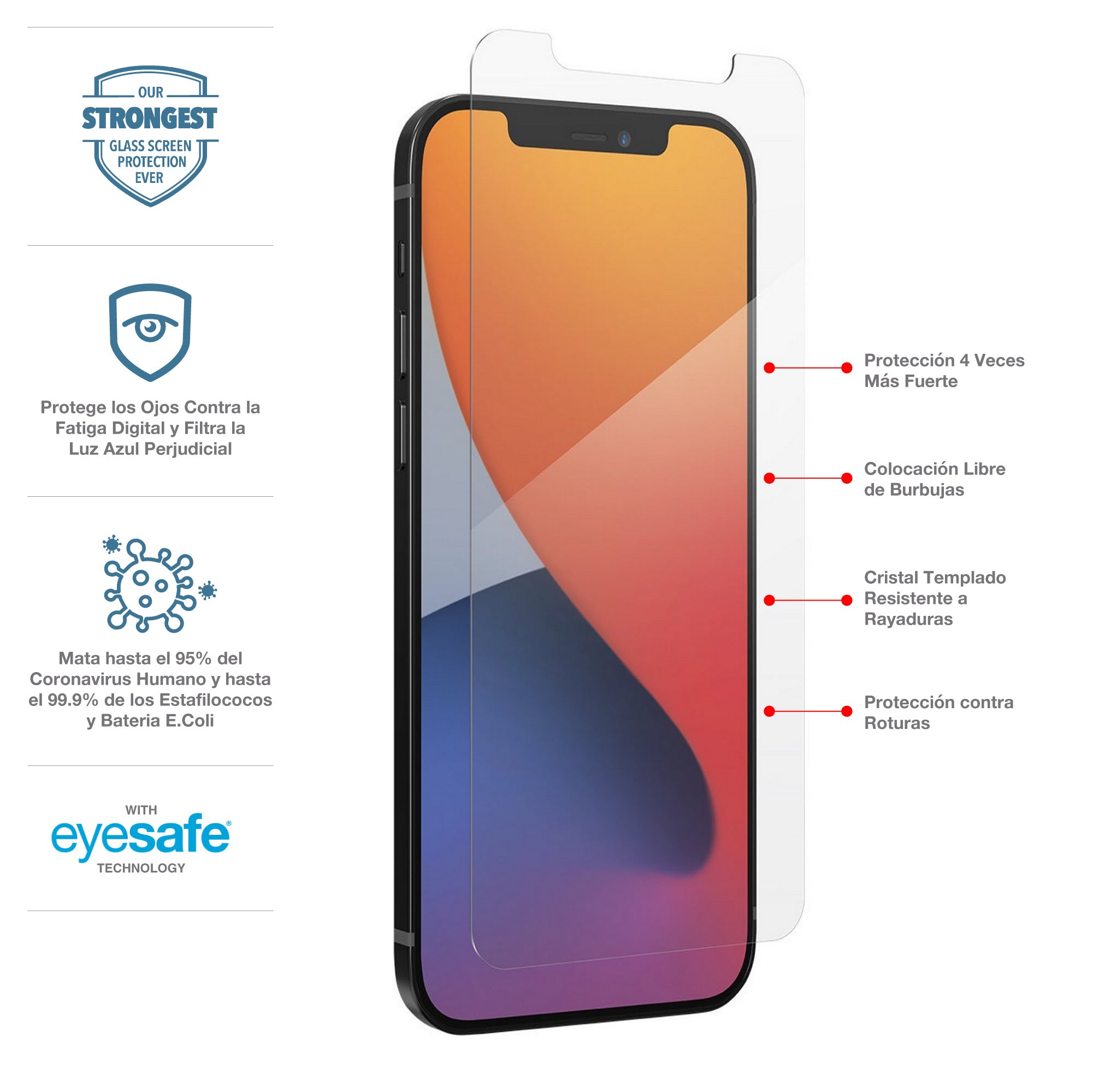 Protector de Pantalla Elite Vision Guard+ iPhone 12/12 Pro/XR/11 6.1'' - Imagen 2