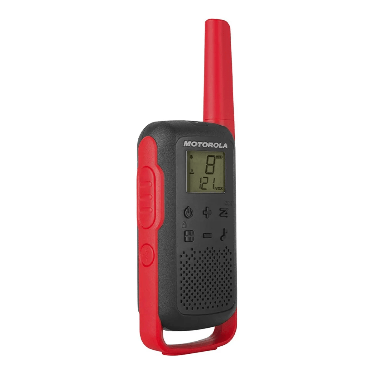 Radio Motorola T210PE Talkabout FRS paquete x2, 14 canales, alcance 32 km, apróx. 18 horas, negro y rojo - Imagen 3