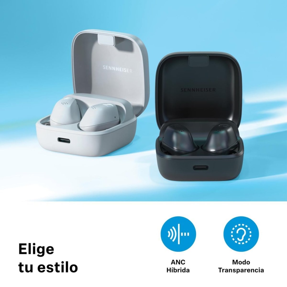 Sennheiser – Audífonos Bluetooth Accentum True Wireless Anc Azul - Imagen 3